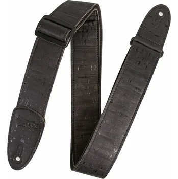 Kytarový popruh Levy's Cork Solid Black Kytarový pás