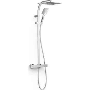 Sprchový set Sprchový systém TRES Over-Wall s termostatickou baterií chrom 19039309