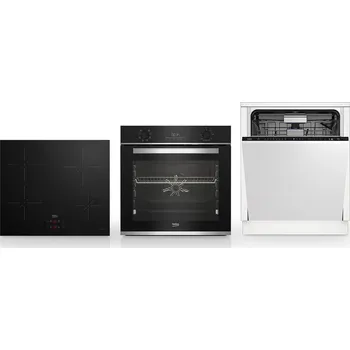 Set domácích spotřebičů Set spotřebičů Beko BBIM13300XD+ HII64400SMT+ BDIN36535