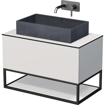 Koupelnová skříňka pod umyvadlo Naturel Oxo 90x58x50 cm bílá mat OXO901ZKDBM