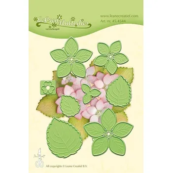 Vyřezávací kovová a embosovací šablona Leabilities - Hortensie (8 ks)
