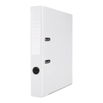 Pákový pořadač Basic A4 5 cm, PP, kovová lišta - bílý