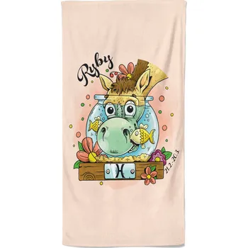 Osuška 140 x 70 cm Koňská znamení - Ryby