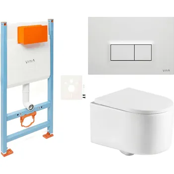 Bidet Závěsný wc set do lehkých stěn / předstěnová SAT Tornado SIKOVSTOR72600