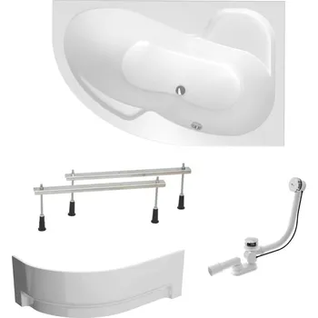 Vana Asymetrická vana Laguna Fortuna Plus 160x100 cm akrylát pravá SIKOFO1600PANP