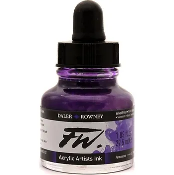 Umělecká akrylová tuš Daler Rowney 29,5 ml - Velvet Viole