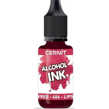 Speciální výtvarná barva Alkoholový inkoust CERNIT 20 ml - červený