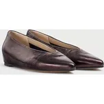 WONDERS dámské baleríny na klínku lak bordo