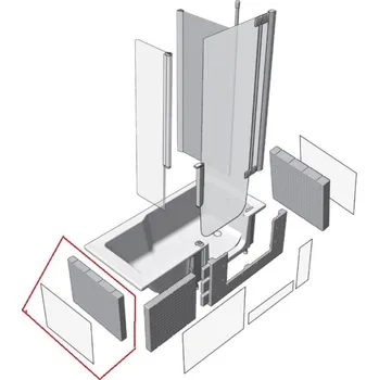 Panel k vaně Panel k vaně Juwel Duett 75 cm akrylát DUP011WS