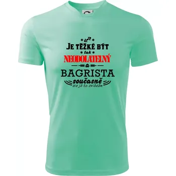 Pánské tričko Je těžké být neodolatelný bagrista - Pánské triko Fantasy sportovní (dresovina) - S ( Mátová )