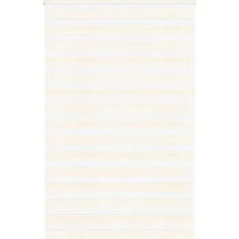 vidaXL Zebra roleta 145x200 cm šířka látky 140,9 cm polyester [4014790] Barva: Mramorově béžová