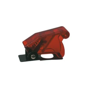 vypínač Přepínač páčkový ochran.kryt - transp. červená