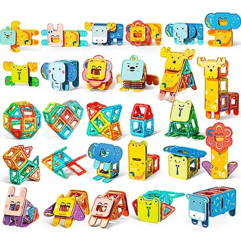 ostatní stavebnice Stavebnice MiniTechnic ZOO - magnetická zvířátka 126 dílků