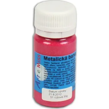 Speciální výtvarná barva Univerzální barva - metalická 40 g barva růžová