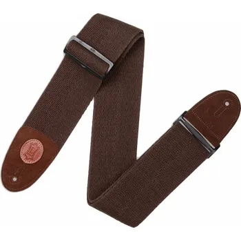 Kytarový popruh Levy's Signature Cotton 3.0 Standard Brown Kytarový pás