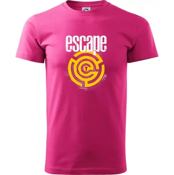 Pánská móda Escape labyrint - Klasické pánské triko vyšší gramáže - S ( Purpurová )