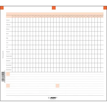Diář ADK Roční plán A5 (4 dvojlisty)