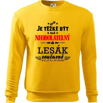 Pánská mikina Je těžké být neodolatelný lesák - Mikina Essential pánská - 3XL ( Žlutá )