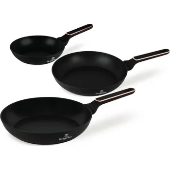 Pánev BERLINGERHAUS Sada pánví s titanovým povrchem 3 ks Black Rose Collection BH-8360