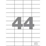 Samolepící etikety bílé SPOKO 52,5x25,4 mm, 4400 ks/bal.