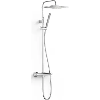 Sprchový set Sprchový systém TRES Over-Wall s termostatickou baterií chrom 19039307