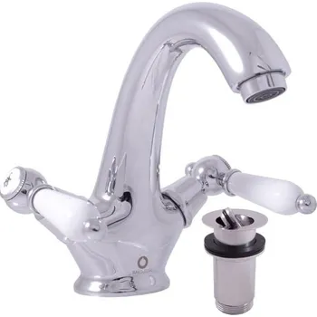 Vodovodní baterie Umyvadlová baterie RAV SLEZÁK Morava s výpustí chrom MK529.0