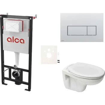 Bidet Cenově zvýhodněný závěsný WC set Alca do lehkých stěn / předstěnová montáž+ WC S-Line S-line Pro SIKOASP9