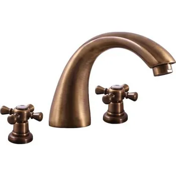 Umyvadlová baterie RAV SLEZÁK Morava s clic-clacem stará mosaz MK333.5SM