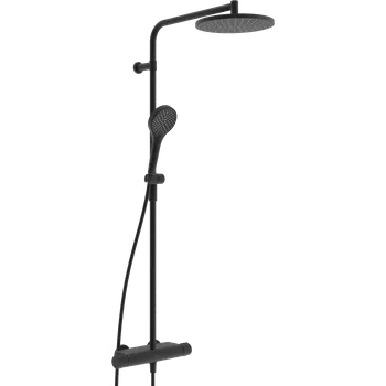 Sprchový set Sprchový systém Hansa Viva s termostatickou baterií černá mat 6515920133