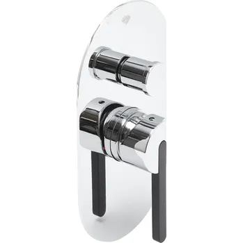 Sprchová a vanová baterie SAT Fusion včetně podomítkového tělesa chrom SATBSFU215TC