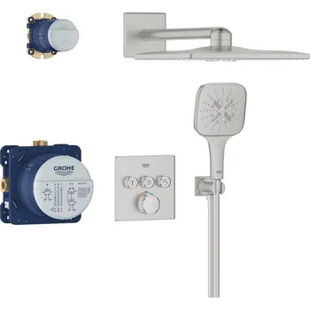 Sprchový systém GROHE Grohtherm SmartControl včetně podomítkového tělesa supersteel 34864DC0
