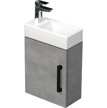 Nábytek Koupelnová skříňka s umyvadlem SAT Cube Way 40x47,5x20 cm beton mat CUBE320401DCBE