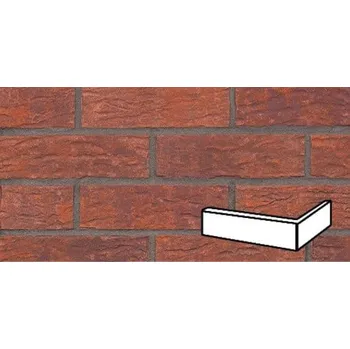 Obklad Roh fasádní Klinker fialovocihlová 7,1x24x11,5 cm RDEEPPU