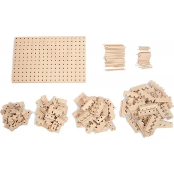 ostatní stavebnice Dřevěná stavebnice Buko - Velká startovací sada, 191 dílů