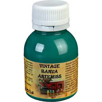 Speciální výtvarná barva Křídová VINTAGE barva - tmavá zelená, 110 g