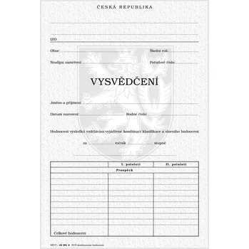 Vysvědčení pro ZUŠ - kombinované hodnocení