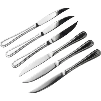 Kuchyňský nůž Sada 6 ks steakových nožů CHAMILE 23 cm stříbrná