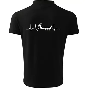 Pánská košile EKG dračí loď - Polokošile pánská Pique Polo 203 - 5XL ( Černá )