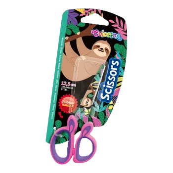 Dětské nůžky Colorino 12,5 cm s potiskem - Lenochod