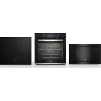 Set domácích spotřebičů Set spotřebičů Beko BBIR17300BCS+ HII64400SMT+ BMGB25333BG
