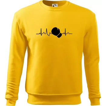 Pánská mikina EKG box rukavice - Mikina Essential pánská - M ( Žlutá )