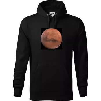 Pánská mikina Fotky planet - Mars - Mikina pánská Cape s kapucí - 4XL ( Černá )