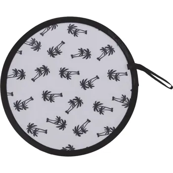 Karnevalový doplněk Skládací vějíř do kapsy Tropical 20 cm - palmy