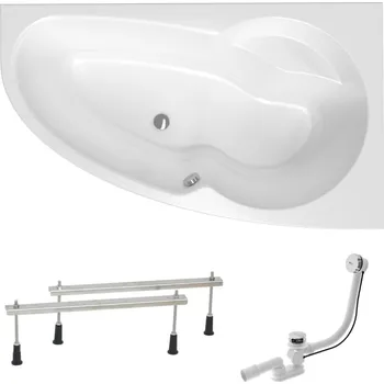 Asymetrická vana Laguna Luiza 160x95 cm akrylát pravá SIKOLU1600PAN