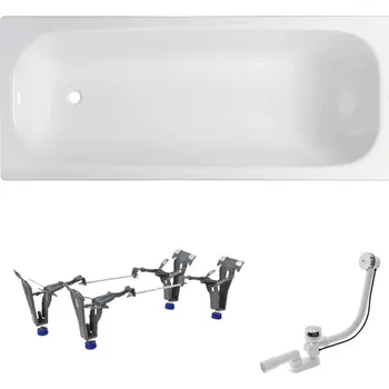 Obdélníková vana SAT Vivien 160x70 cm smaltovaná ocel levá i pravá SATVIVI160AN