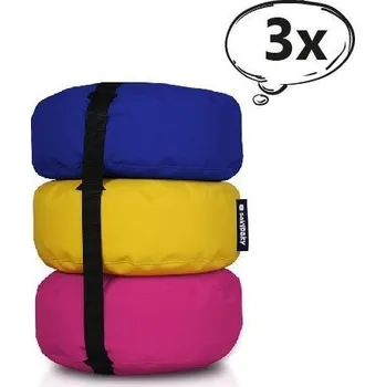 Sedací pytel SakyPaky Sada 3 sedací vaky Triburet - 9 ks