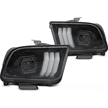 Přední světlomet TUNING-TEC Přední světla FORD MUSTANG 04-09 černá TubeLight