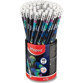 Grafitová tužka Grafitová tužka MAPED Deepsea Paradise HB s pryží, 1 ks - mix motivů