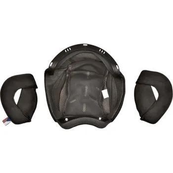 Motodoplněk Lícnice a klobouk pro přilby oxygen 2.0, cassida (černá/šedá, vel. xs)