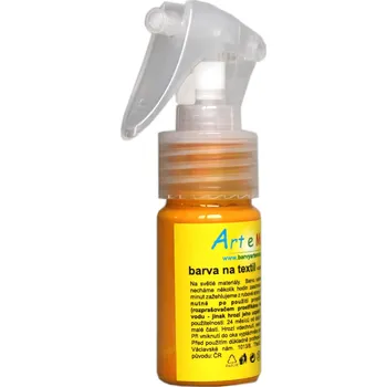 Výtvarná barva Textilní barva ve spreji - 30 g - barva pomerančově oranžová